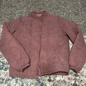 Plum Quilted Jacket